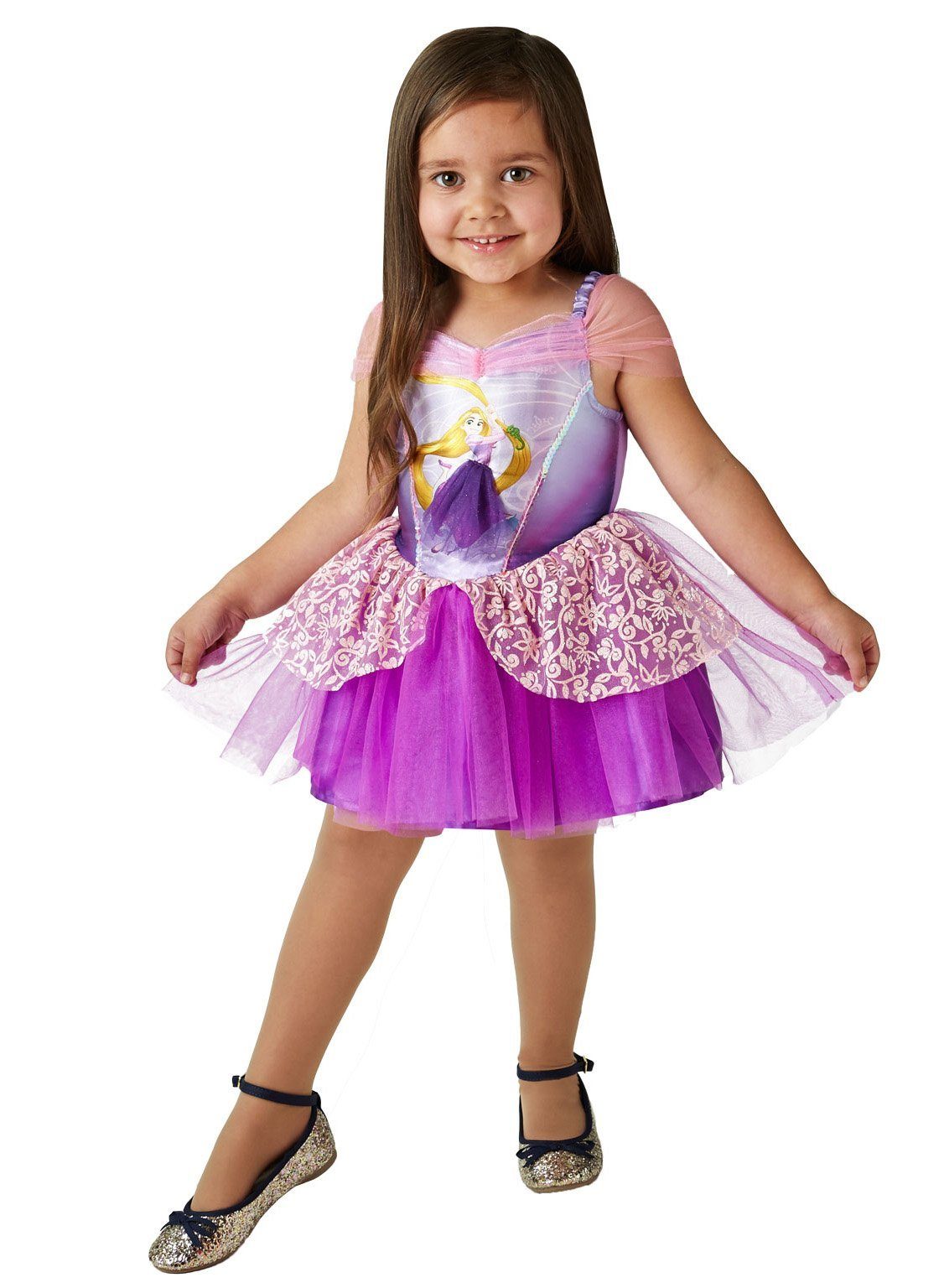 Rubie´s Prinzessin-Kostüm Disney Prinzessin Rapunzel Ballerina Kinderkleid, Süßes Tutukleid für märchenhafte Ballerinas