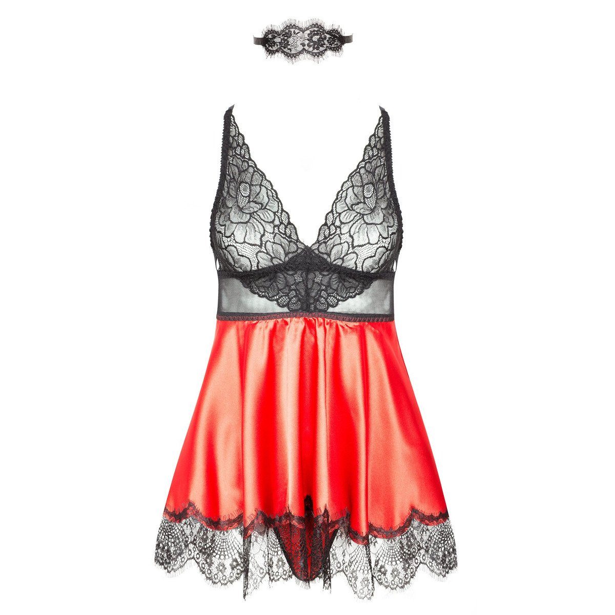chemise Eve (L/XL,S/M) red Night Beauty Nachthemd Fashion - BN