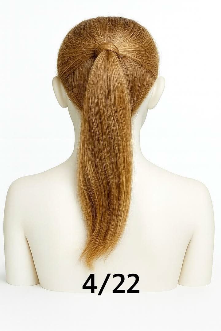 NOGI Echthaar-Extension NOGI Rose Glimmer, Echthaar-Ponytail, 30 cm glatt mit natürlichem Glanz