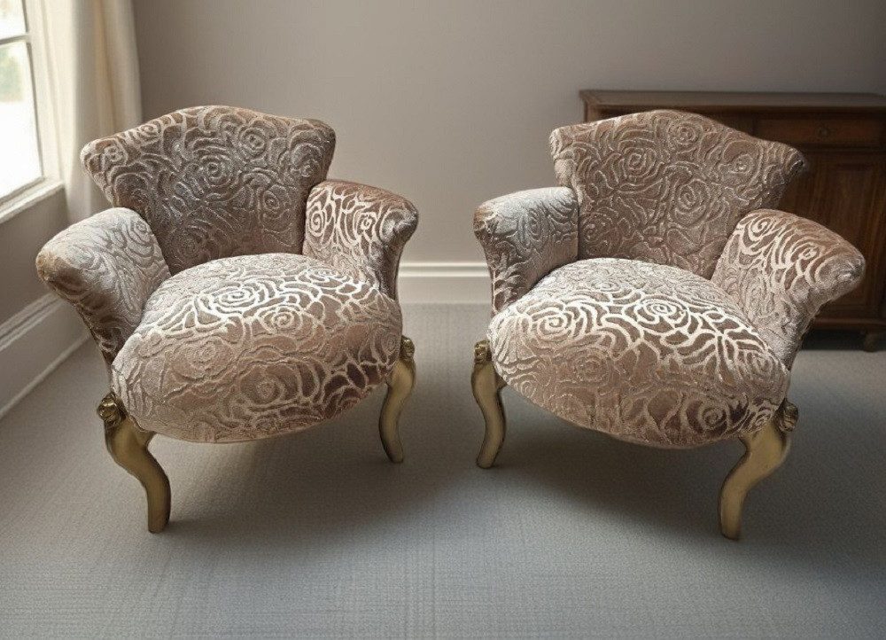 JVmoebel Sessel Club Lounge Designer Lehn Stuhl Fernseh Polster Barock Sofort (1-St), Made in Europa