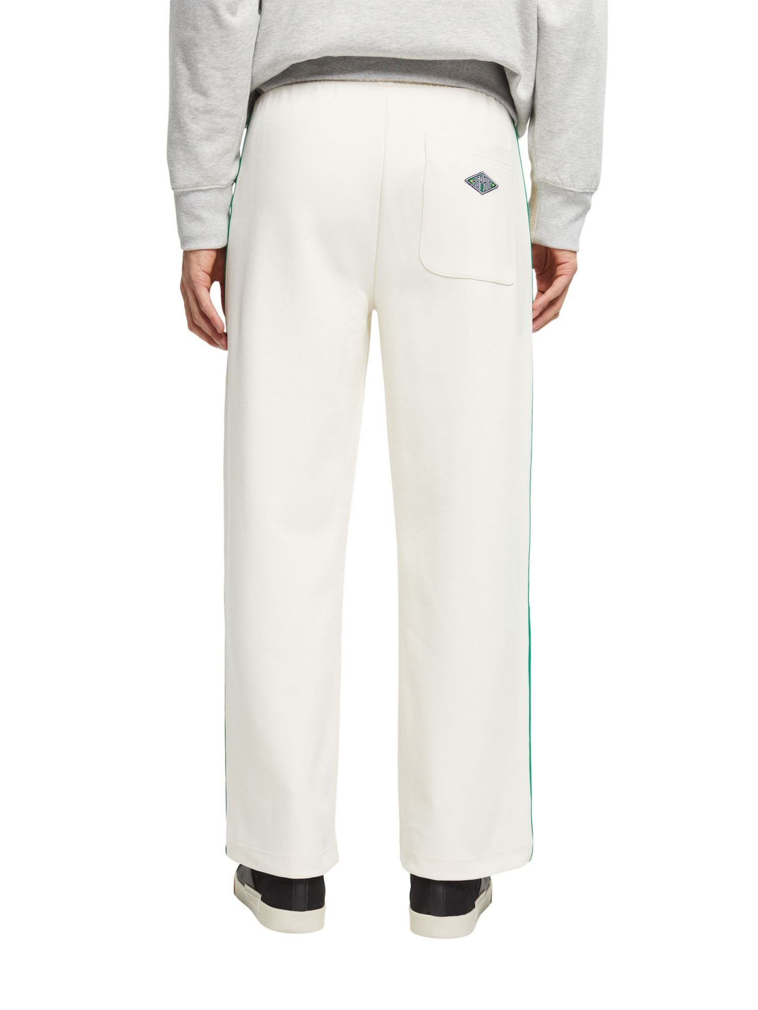 Esprit Stoffhose Hose mit weitem WHITE Bein OFF