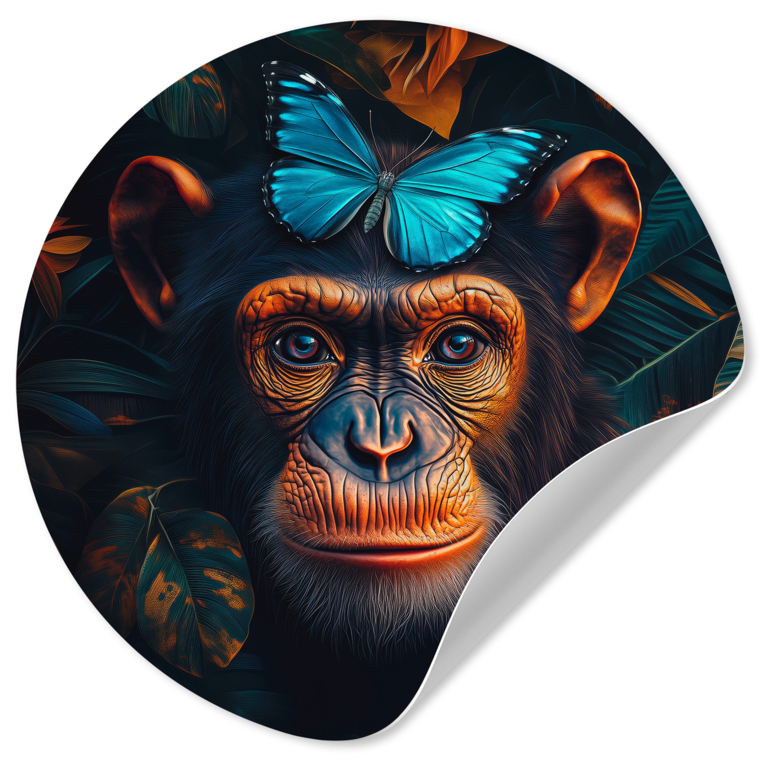 MuchoWow Wandsticker Schimpanse - Affe - günstig online kaufen
