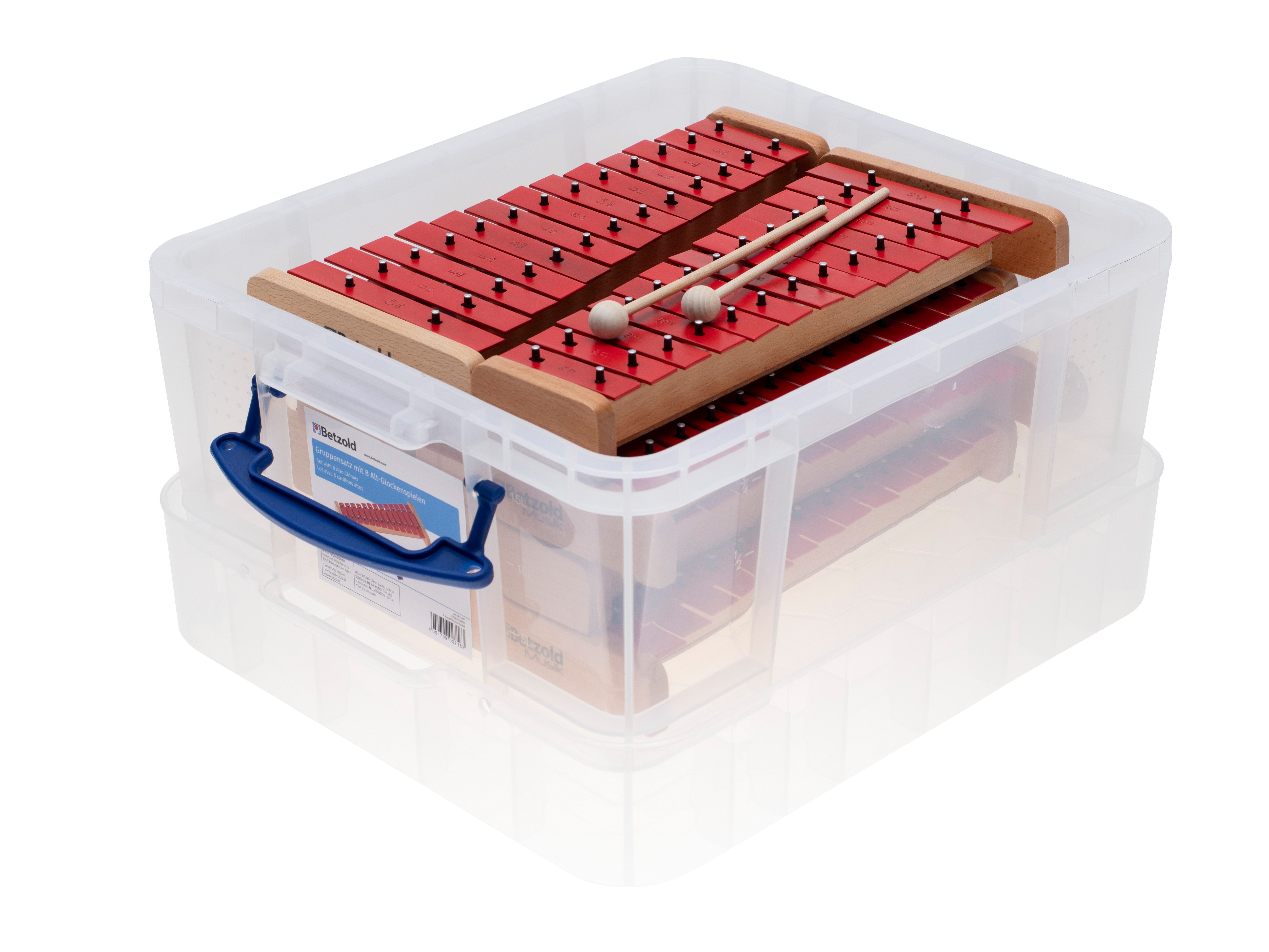 Betzold Glockenspiel Gruppensatz Alt, 8 Glockenspiele