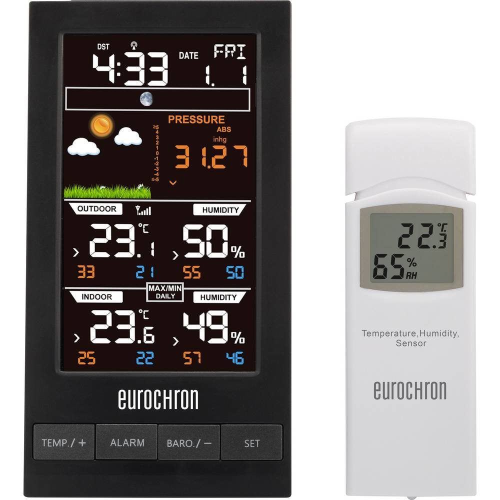 Eurochron Funk-Wetterstation Wetterstation