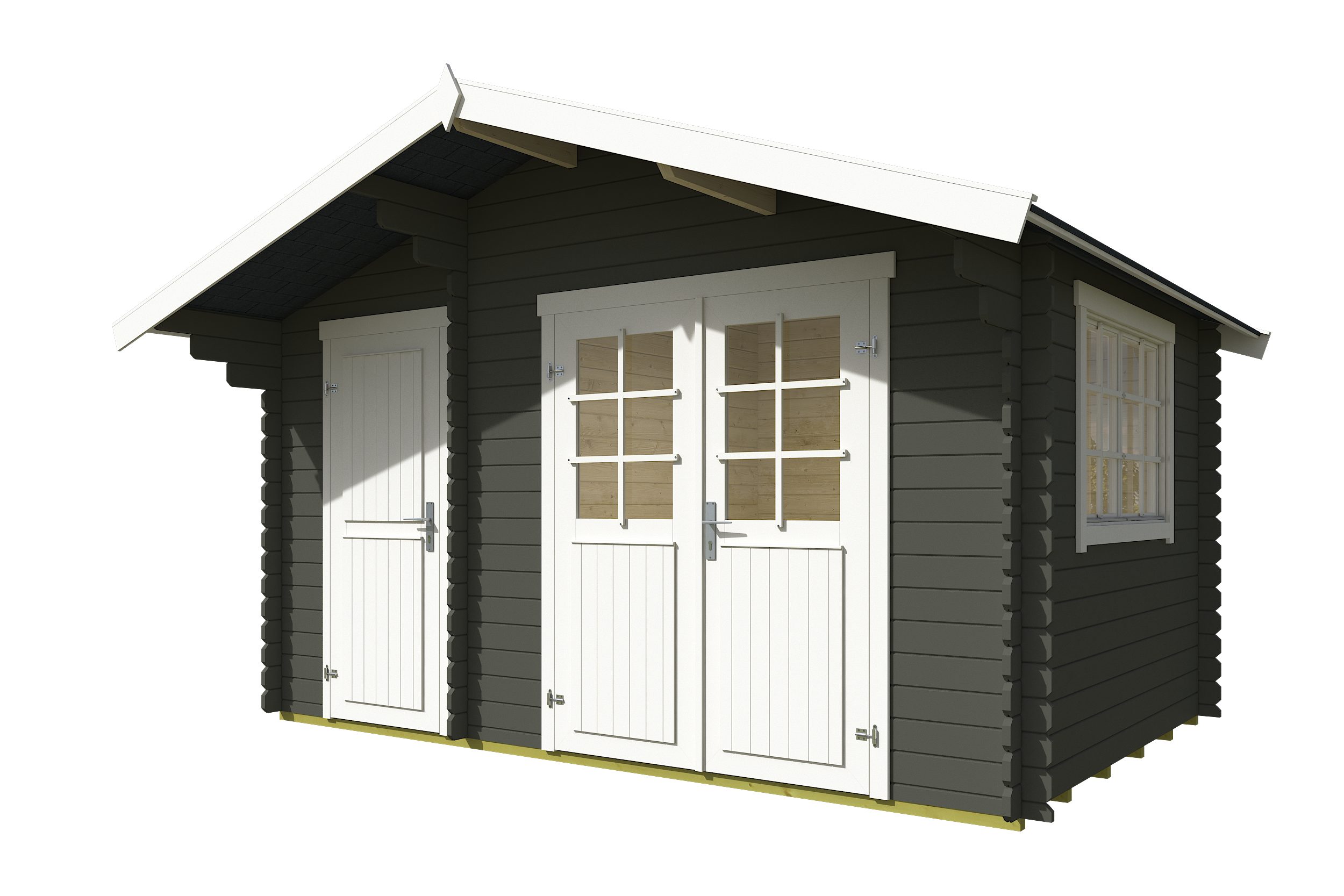 Nordic Holz Gartenhaus 2-Raum Haus Keila 28, BxT: 426,6x340 cm