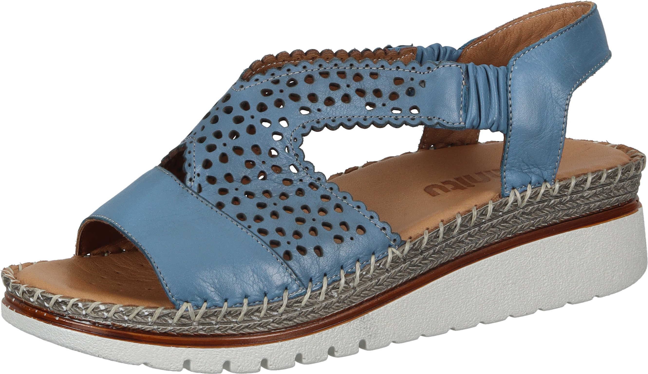 Manitu Sandaletten Sandalette mit Gummizug