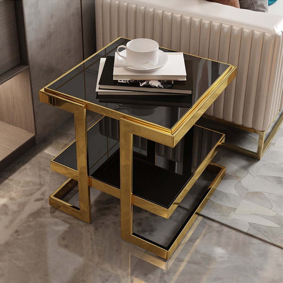 Nachttisch Beistelltisch Beistelltisch Kaffeetisch Schwarz Tisch Neu Designer JVmoebel Tische