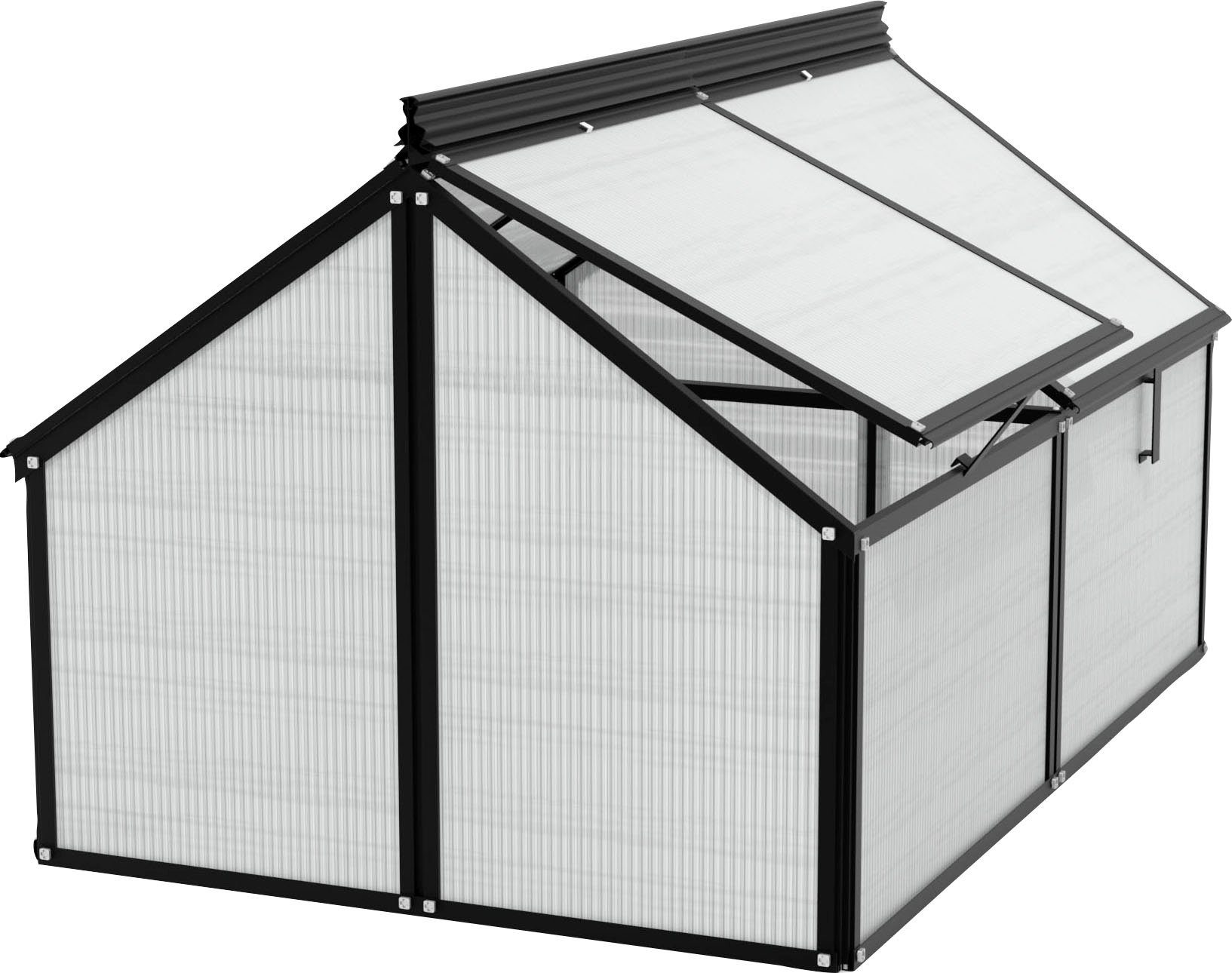 Vitavia Frühbeet Gaia Jumbo, BxTxH: 83x119x72 cm, HKP 4mm, schwarz