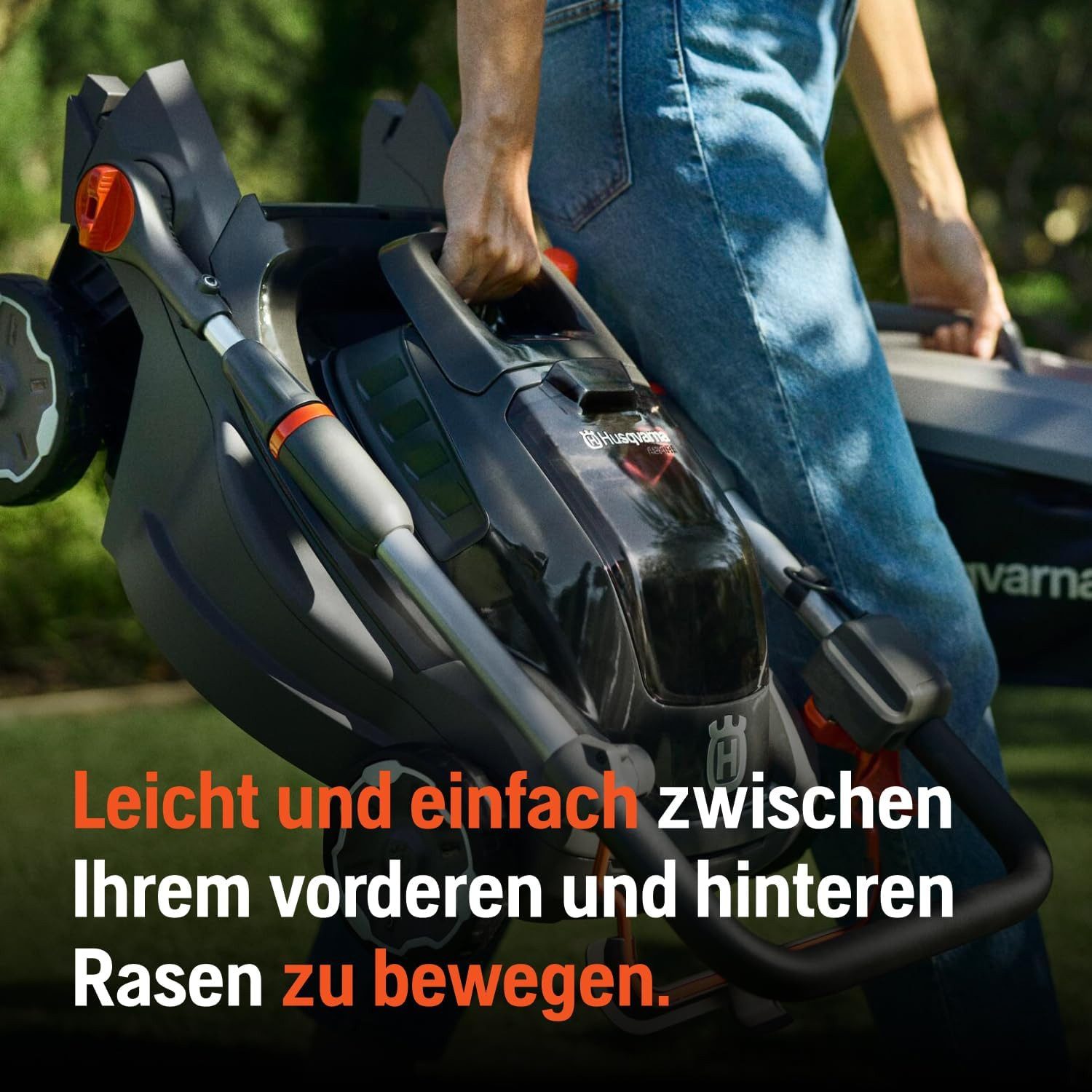 Husqvarna Akkurasenmäher Aspire LC34-P4A, für 500 m² Rasenfläche, 30 l Fangkorb, 34 cm Schnittbreite – Bild 4 von 5