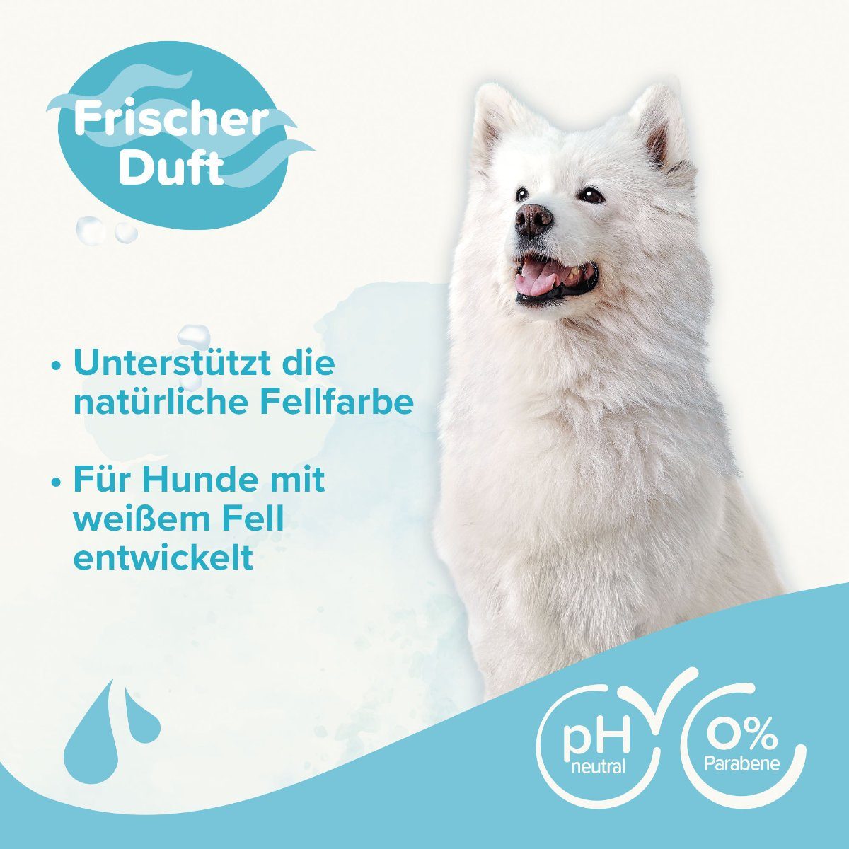 beaphar Tiershampoo Shampoo für weißes Fell 1 l