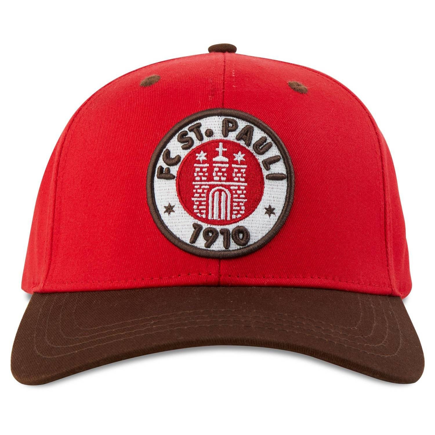 St. Cap Logo Baseball (Rot/Braun) FC Pauli