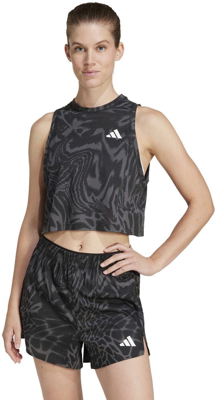 adidas Performance Funktionstop TE MIN AOP TANK BLACK