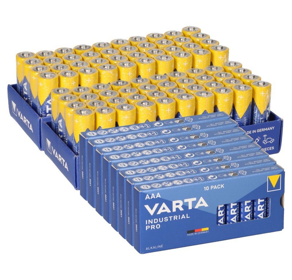 VARTA 160x VARTA Industrial Pro Großpack – 80x AA LR6 + 80x AAA LR03 Batterie