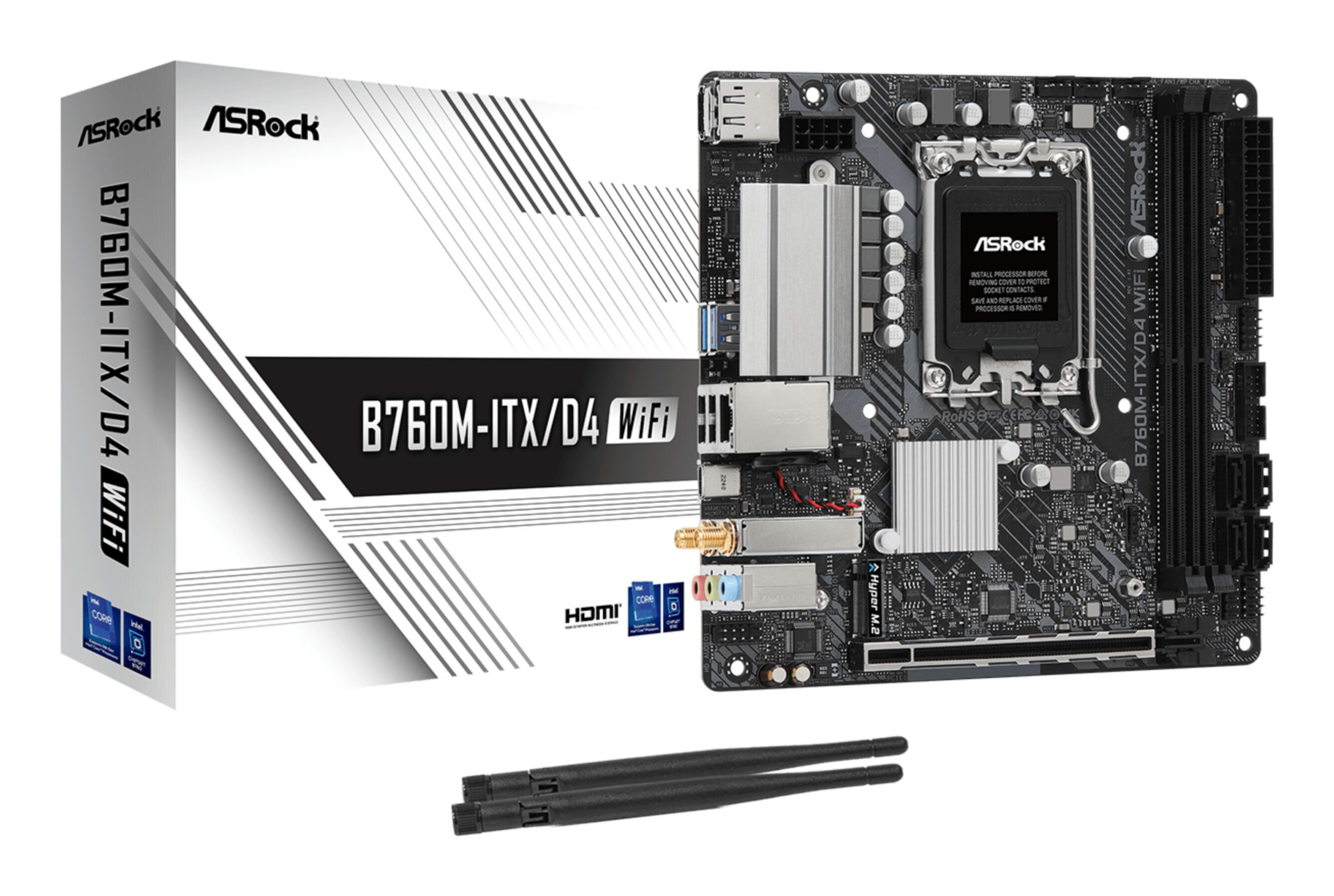 Asrock B760M-ITX/D4 WiFi Mainboard