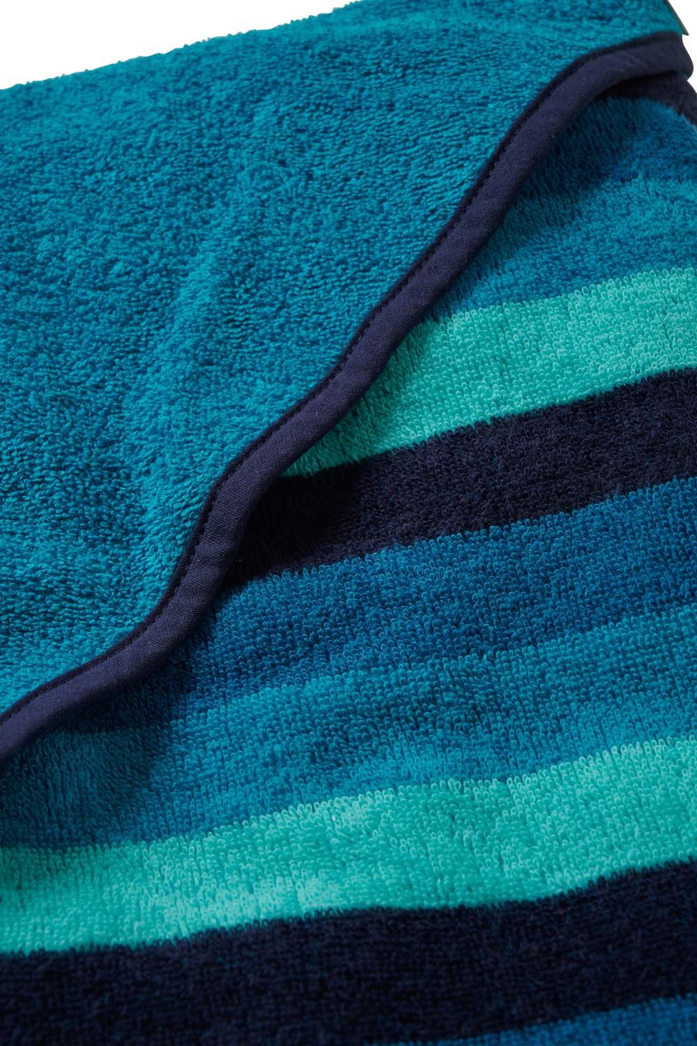 JAKO-O Handtücher JAKO-O Kapuzenhandtuch Kinder 140 x140cm, türkis gestreif günstig online kaufen