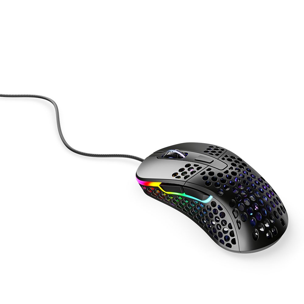 Cherry Xtrfy M4 black Gaming-Maus (kabelgebunden, RGB Beleuchtung)