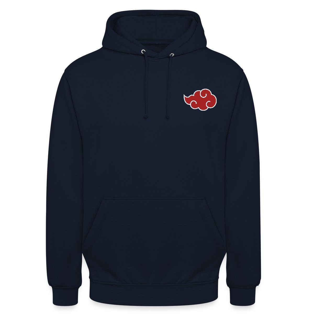 Spreadshirt Hoodie Naruto Shippuden Akatsuki-Wolke Als Brustlogo Unisex Hoodie (1-tlg)