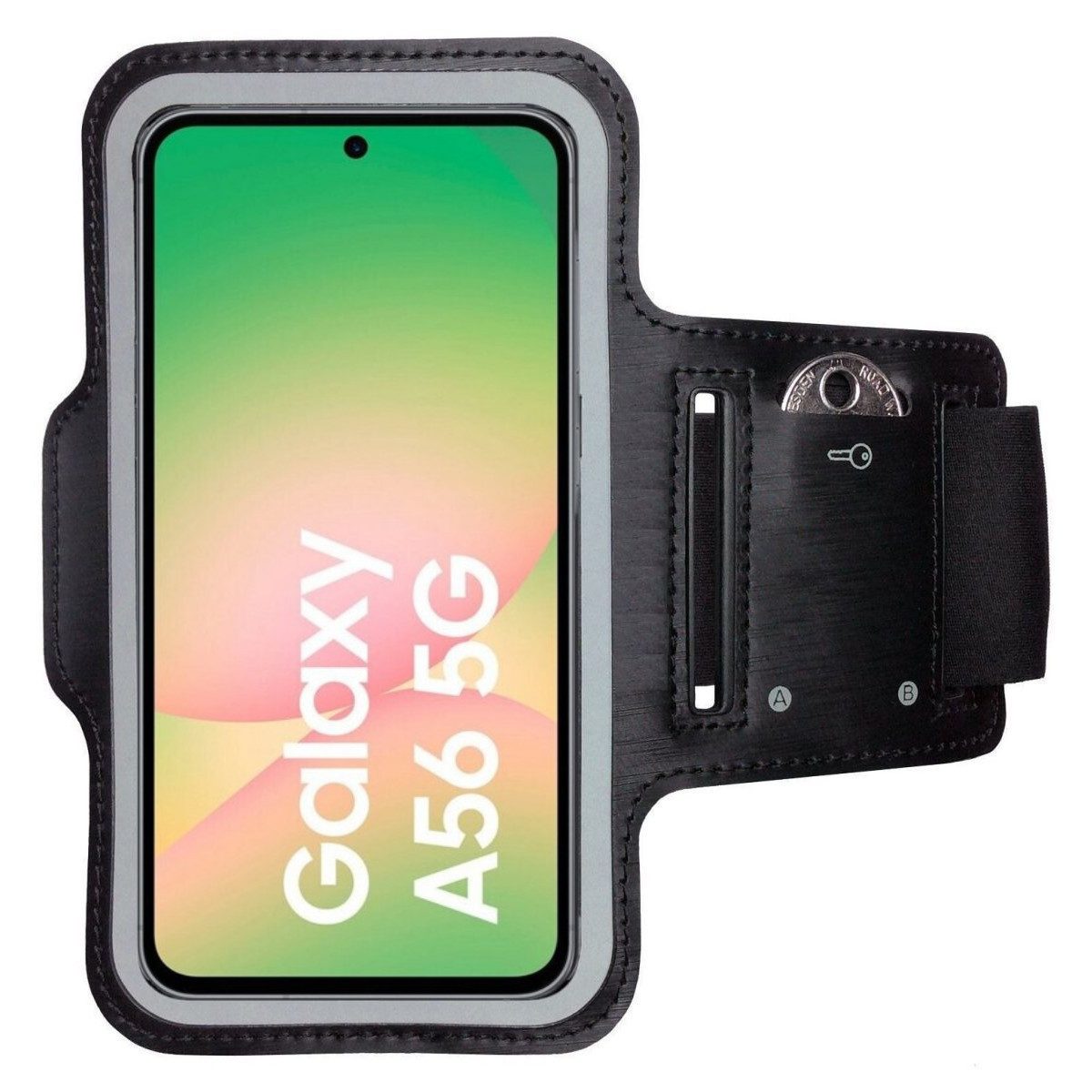 CoverKingz Handyhülle Sportarmband für Samsung Galaxy A56 Sport Fitness Armband Handyhülle 17,0 cm (6,7 Zoll), Sport Schutzhülle Schlüsselfach Handyhülle Jogging Schutztasche Etui