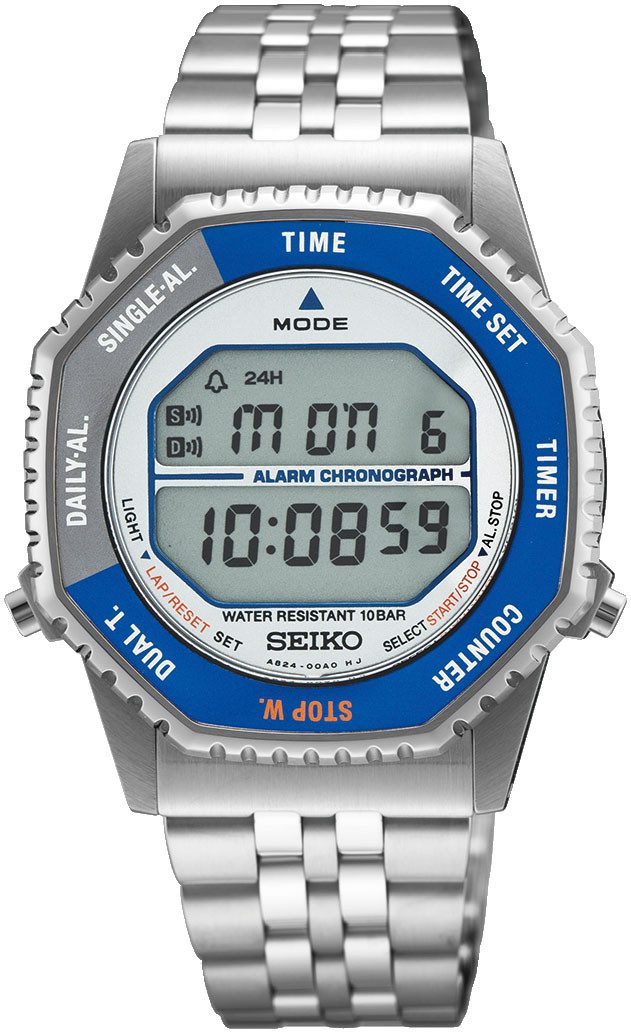 Seiko Digitaluhr SMGG21P1, Quarzuhr, Armbanduhr, Damenuhr, Herrenuhr, Edelstahlarmband, digital