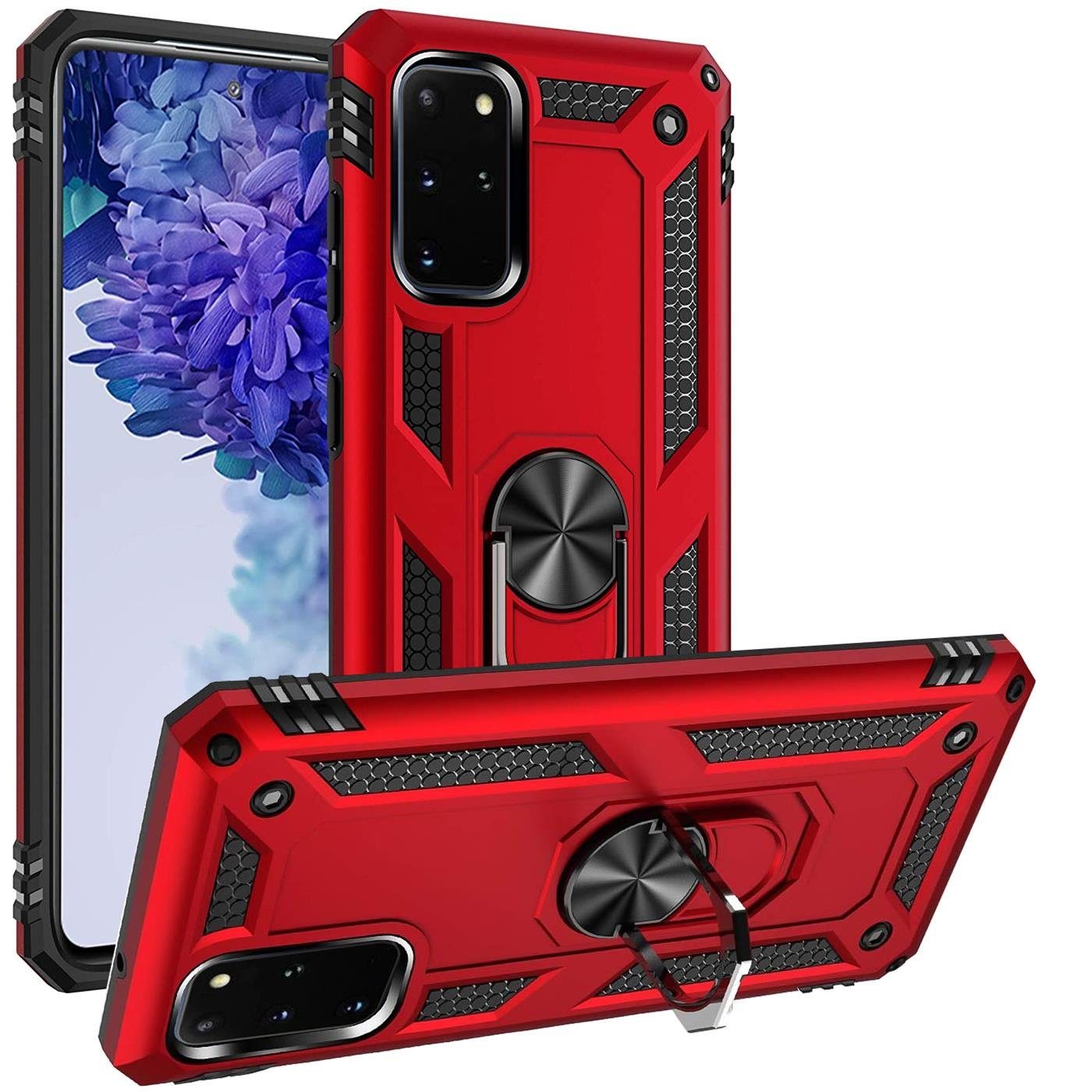 CoolGadget Handyhülle Armor Shield Case für Samsung Galaxy S20 Plus 6,7 Zoll, Outdoor Cover mit Magnet Ringhalterung Handy Hülle für Samsung S20+