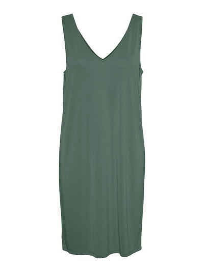 Vero Moda Shirtkleid »4106« (kurz, 1-tlg., bequem) Kurzes Basic Kleid Ärmelloses Lockeres V-Ausschnitt Mini Dress VMFILLI