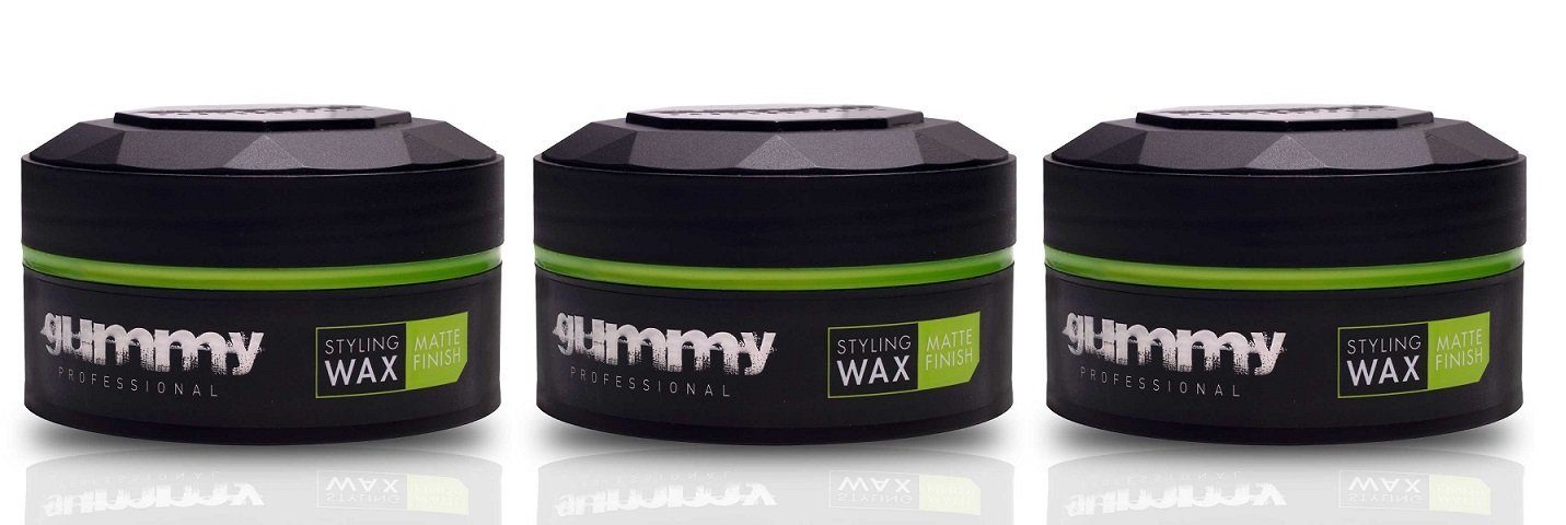 Gummy Professional Haarwachs Fonex Gummy Styling Wax Matte Finish 150ml 3 Stück