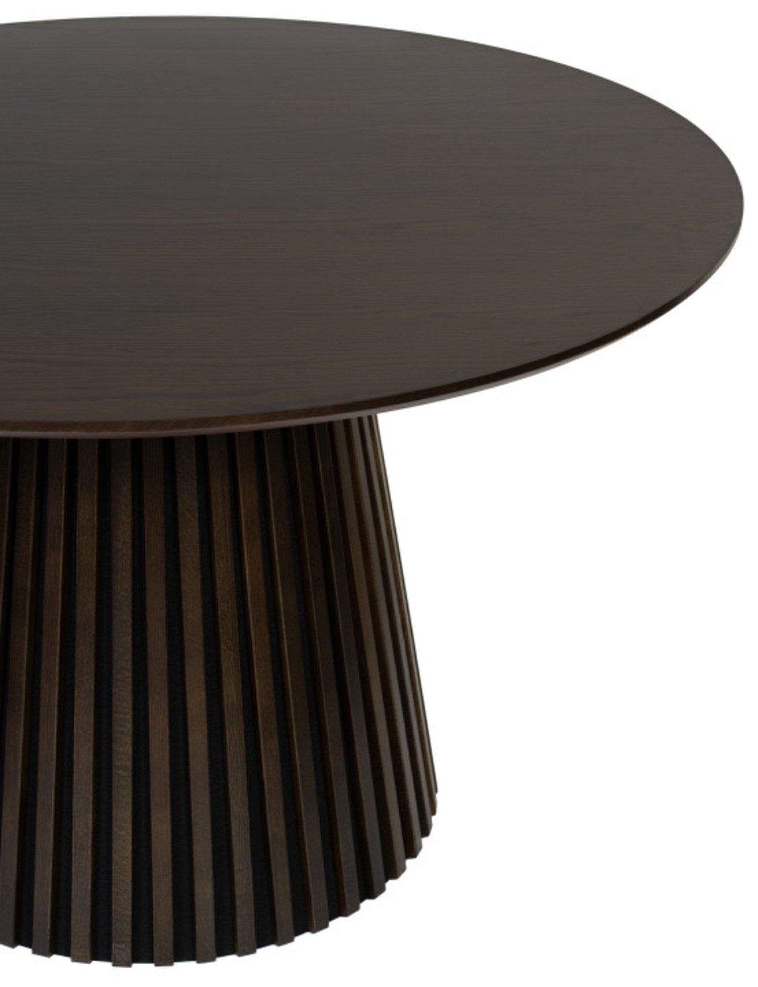 Starhome Esstisch Amalfi Eiche massiv rund 120cm Smoked Oak – Bild 3 von 4