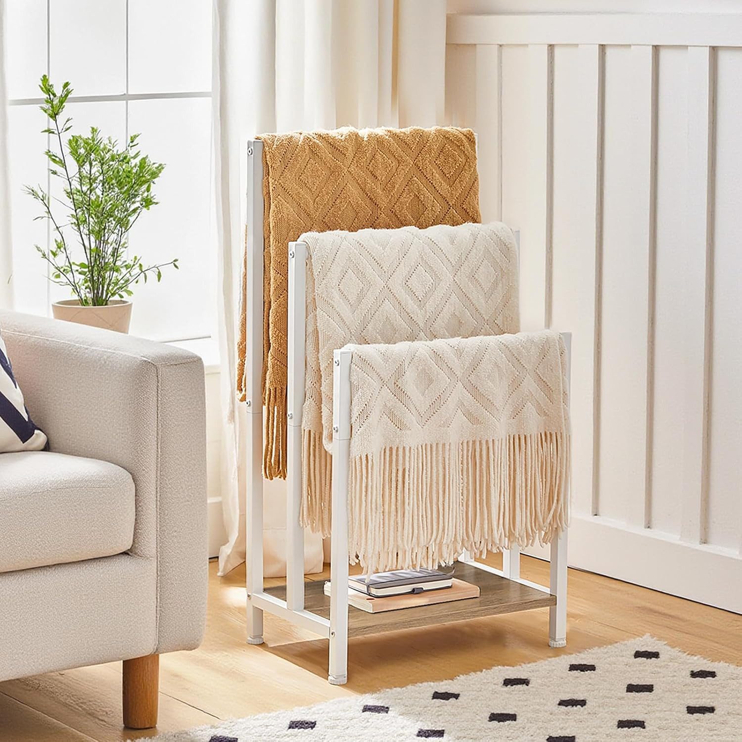 Hoobro Handtuchständer, Handtuchhalter Freistehend, Handtuchleiter stehend günstig online kaufen