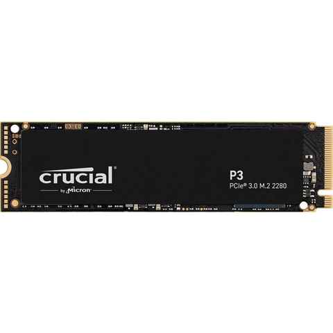 Crucial P3 interne SSD (500GB) 3500 MB/S Lesegeschwindigkeit, 1900 MB/S Schreibgeschwindigkeit