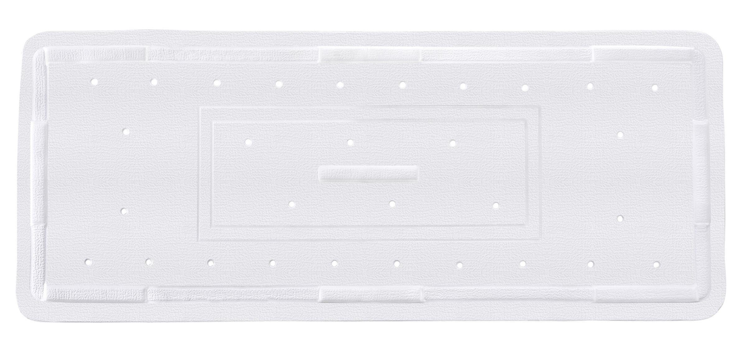 WENKO Duschmatte Rutschfeste Wanneneinlage FLORIDA, 90 x 36,5 cm, für Badezimmer geeignet, angenehme Trittkomfort, Badematte