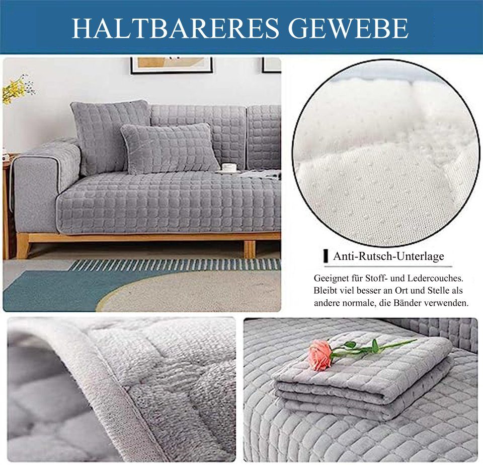 Coonoor Sofaschoner Sofabezug 1 2 3 4 Sitzer Sofaschoner rutschfest L Form Sofaüberwurf, Couch Bezug Ecksofa, Sofa Überzug Couchbezug U Form