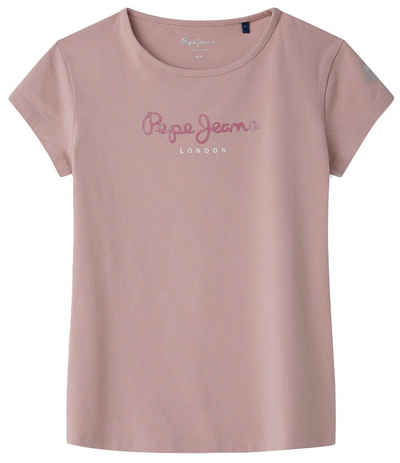 Pepe Jeans T-Shirt Mädchen T-Shirt - HANA GLITTER, Baumwolle