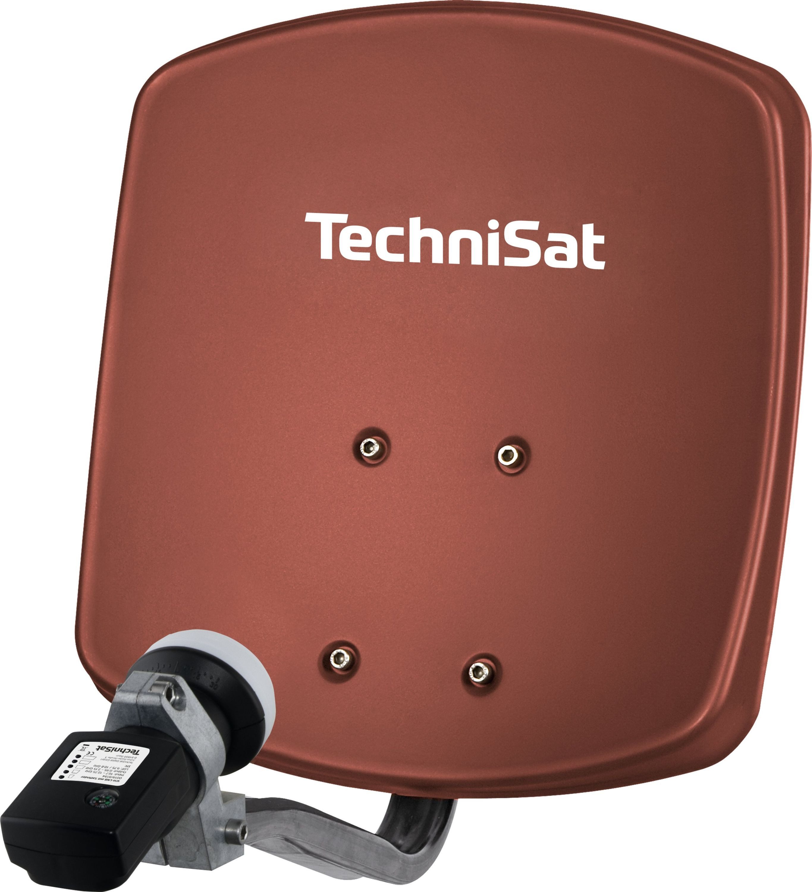 TechniSat DIGIDISH 33 mit Satfinder V/H-LNB Sat-Spiegel (33 cm, Aluminium, LNB mit Satfinder)