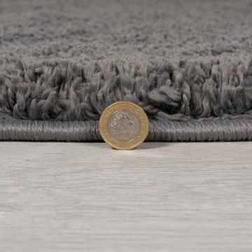 Hochflor-Teppich Feather, FLAIR RUGS, rund, Höhe: 40 mm