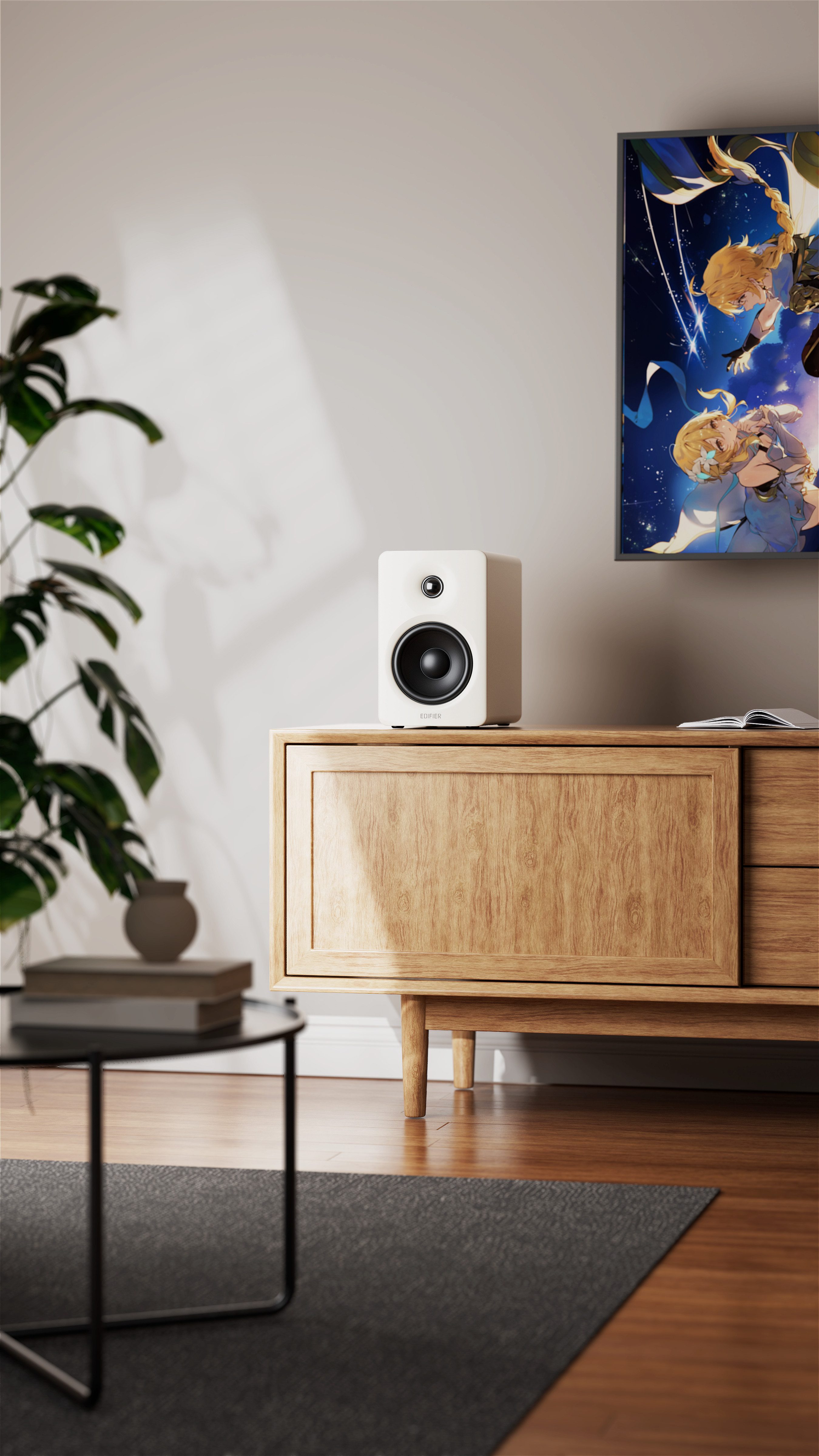 Edifier® M90 PC-Lautsprecher 2.0 (LDAC, Bluetooth 6.0, 100 W, Bluetooth, Hi-Res Audio, LDAC, HDMI eARC, USB-C, AUX-IN)
