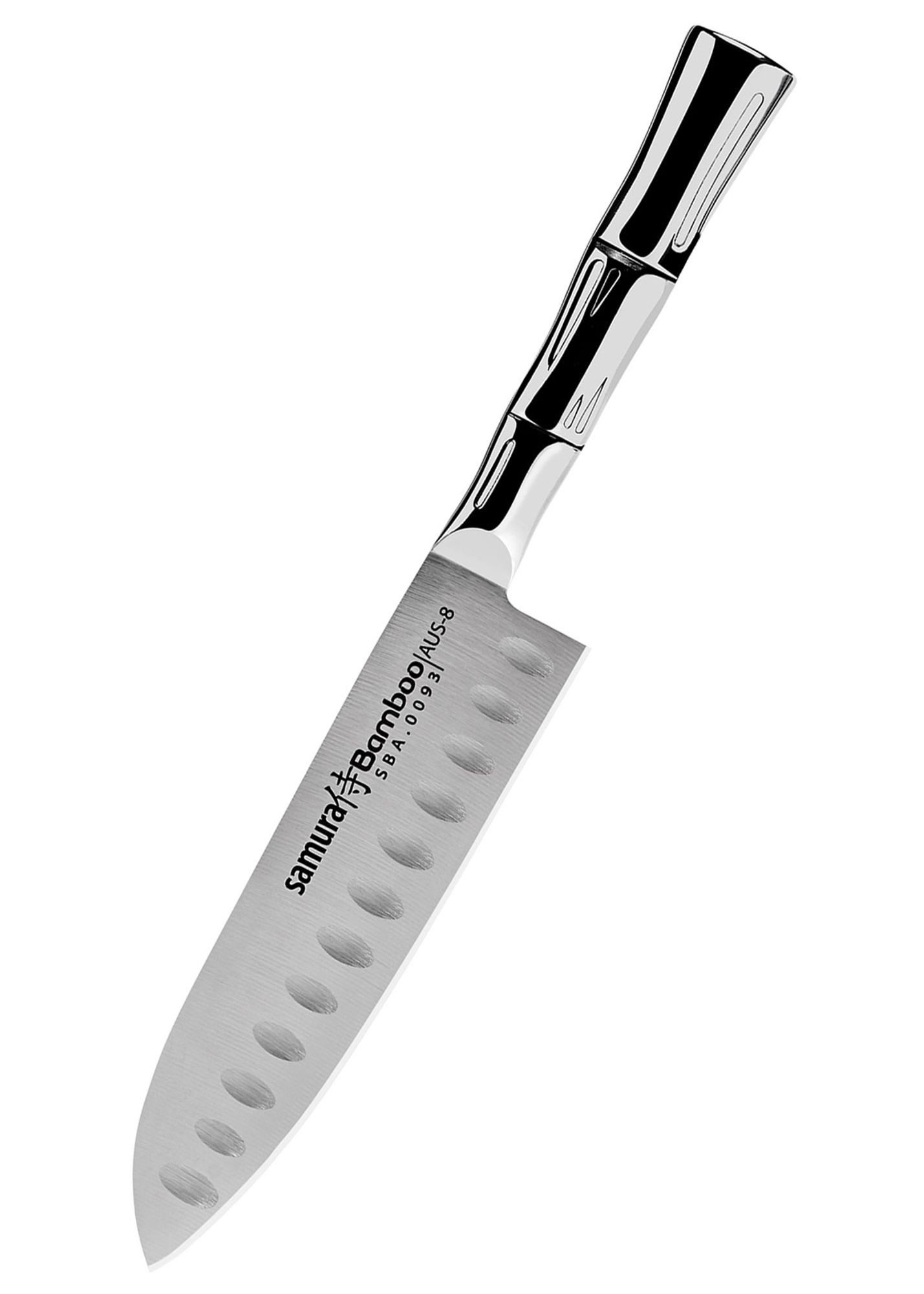 Samura Kochmesser Samura Bamboo Kleines Santoku. Kullenschliff, 137 mm