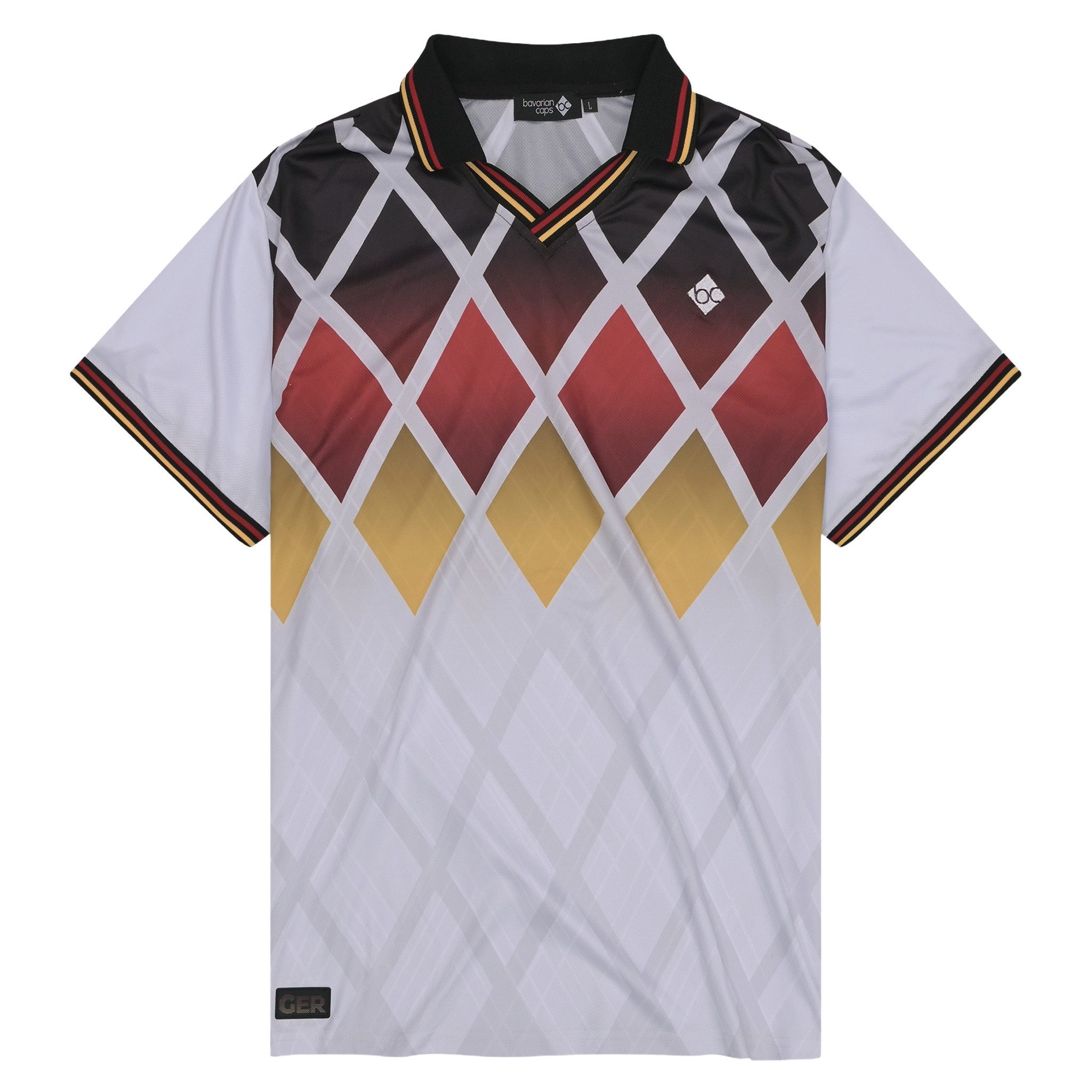 Bavarian Caps Fußballtrikot Bavarian Caps Trikot "Team GER" - weiß