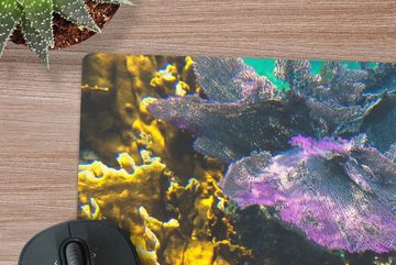 MuchoWow Gaming Mauspad Farben im Wasser von Glover's Reef (1-St), Büro für Tastatur und Maus, Mousepad Gaming, 90x60 cm, XXL, Großes