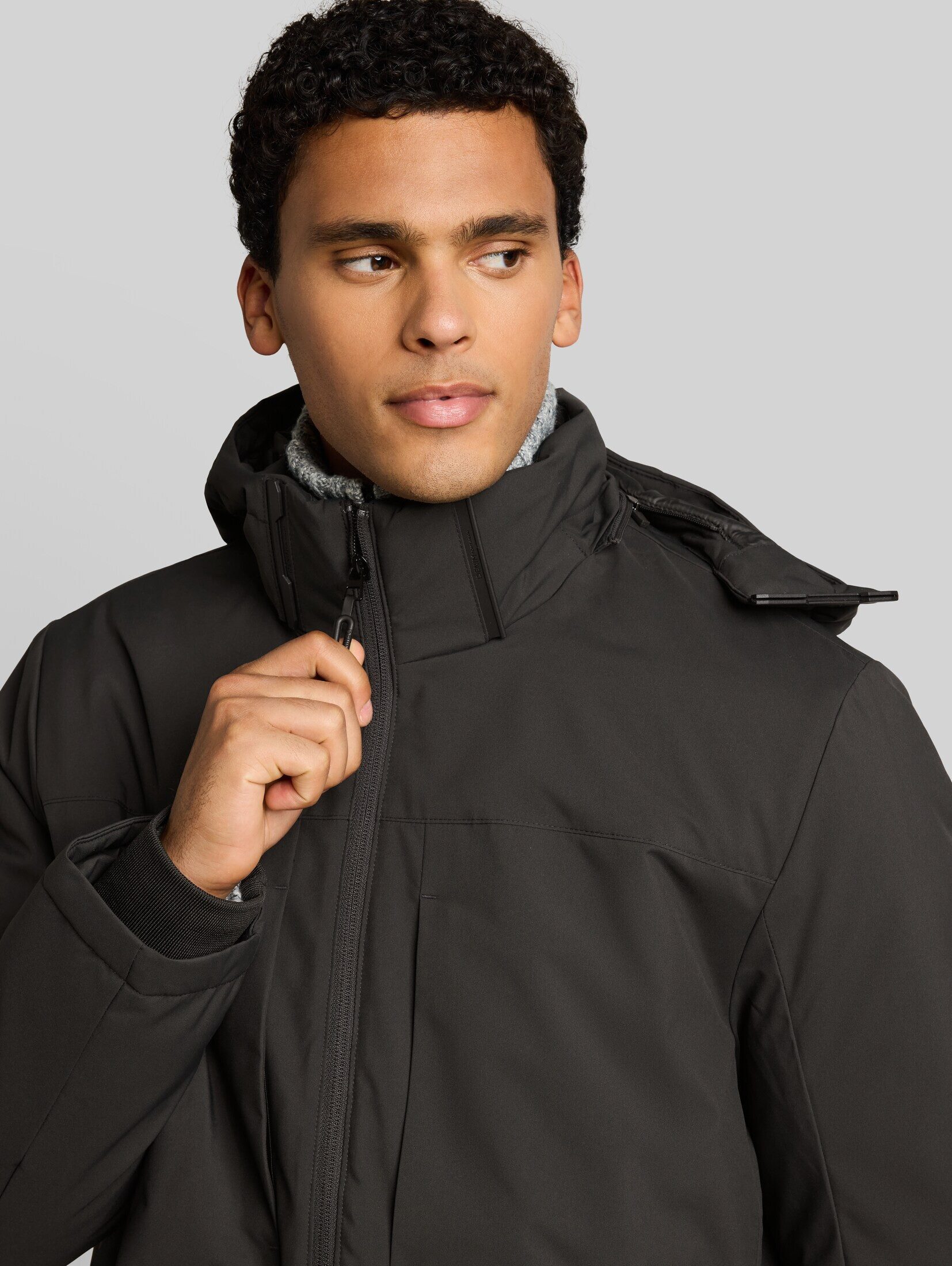 TOM TAILOR Denim Winterjacke Jacken Relaxed Fit Funktionsjacke mit abnehmbarer Kapuze