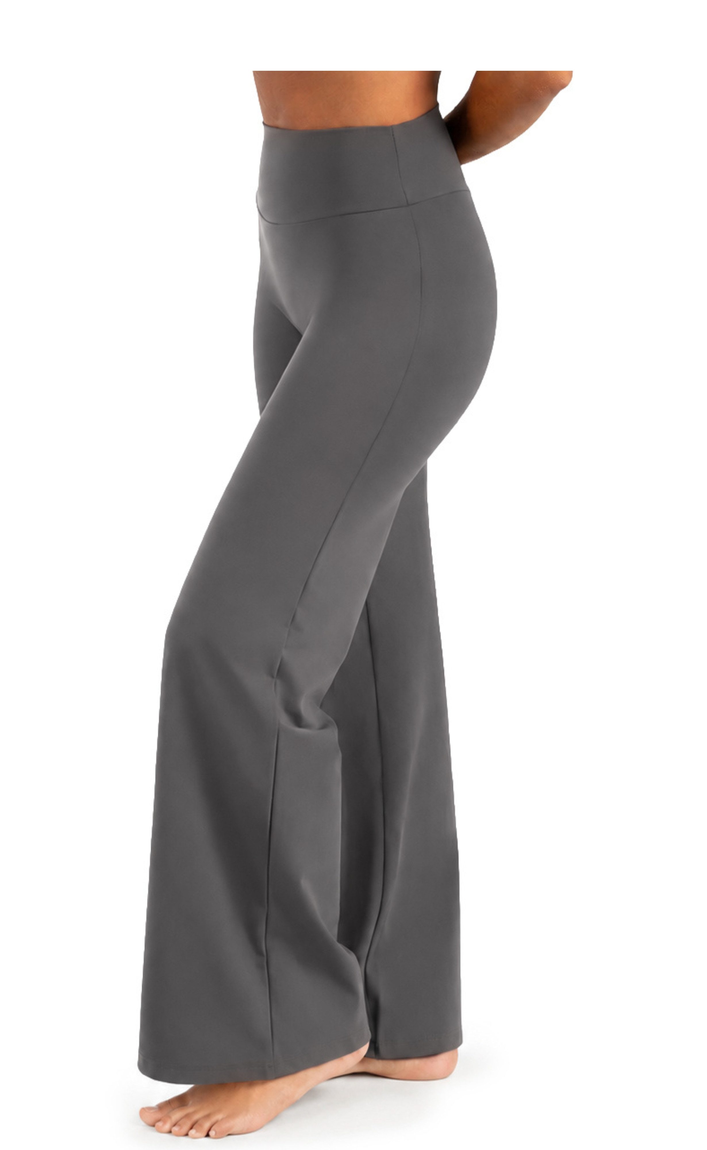 Smilodox Leggings Neola Damen, Schlaghose, V-Shape Bund, für Fitness & Alltag Flared Bein, Performance Stretch, Shaping, Soft Touch