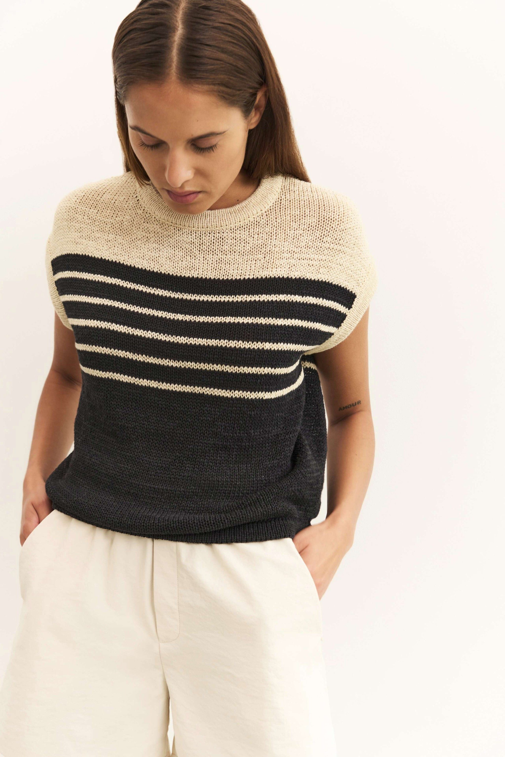 YAYA Sweatjacke Strick-Pullunder günstig online kaufen