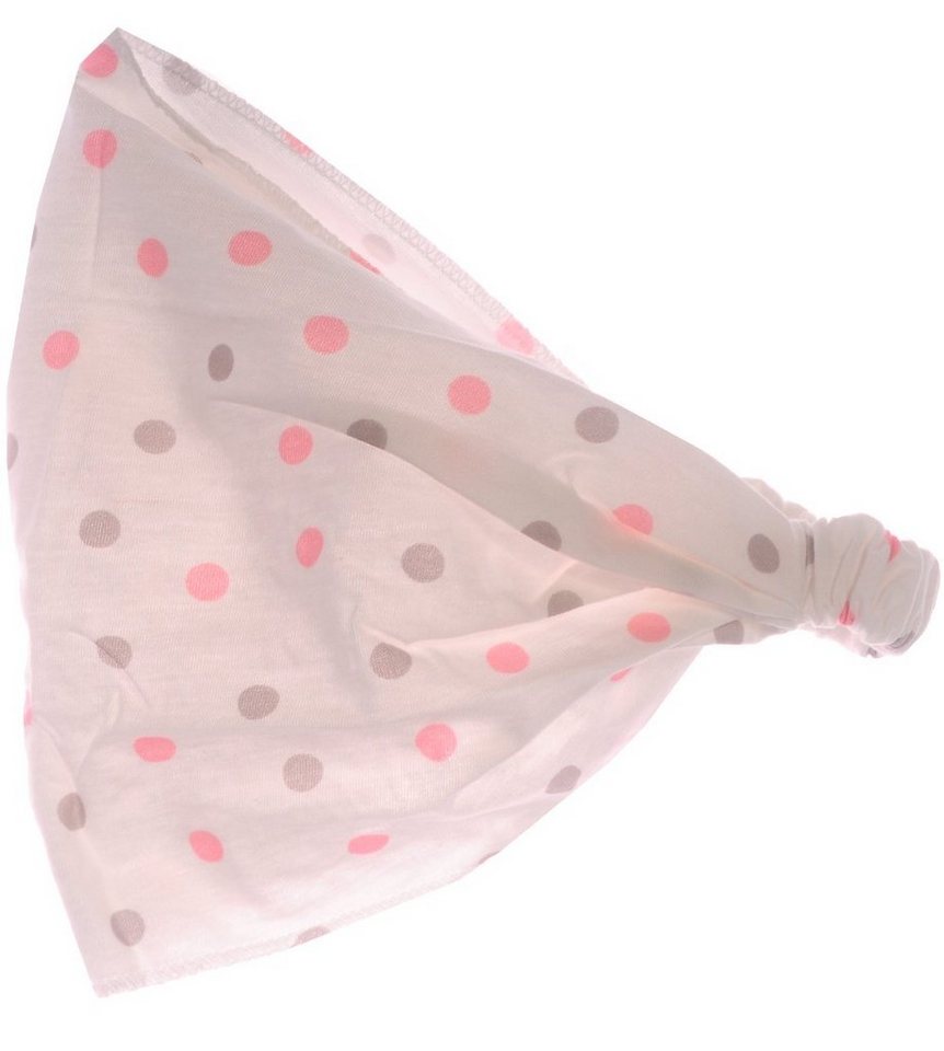 La Bortini Kopftuch Kopftuch Sommer Mütze für Baby Kinder Sommertuch Bandana mit Tupfen, aus reiner Baumwolle, in Creme, gepunktet