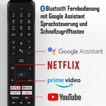 Telefunken XU55AN754M LCD-LED Fernseher (139 cm/55 Zoll, 4K Ultra HD, Android TV, HDR Dolby Vision, Triple-Tuner, Bluetooth, Dolby Atmos)
