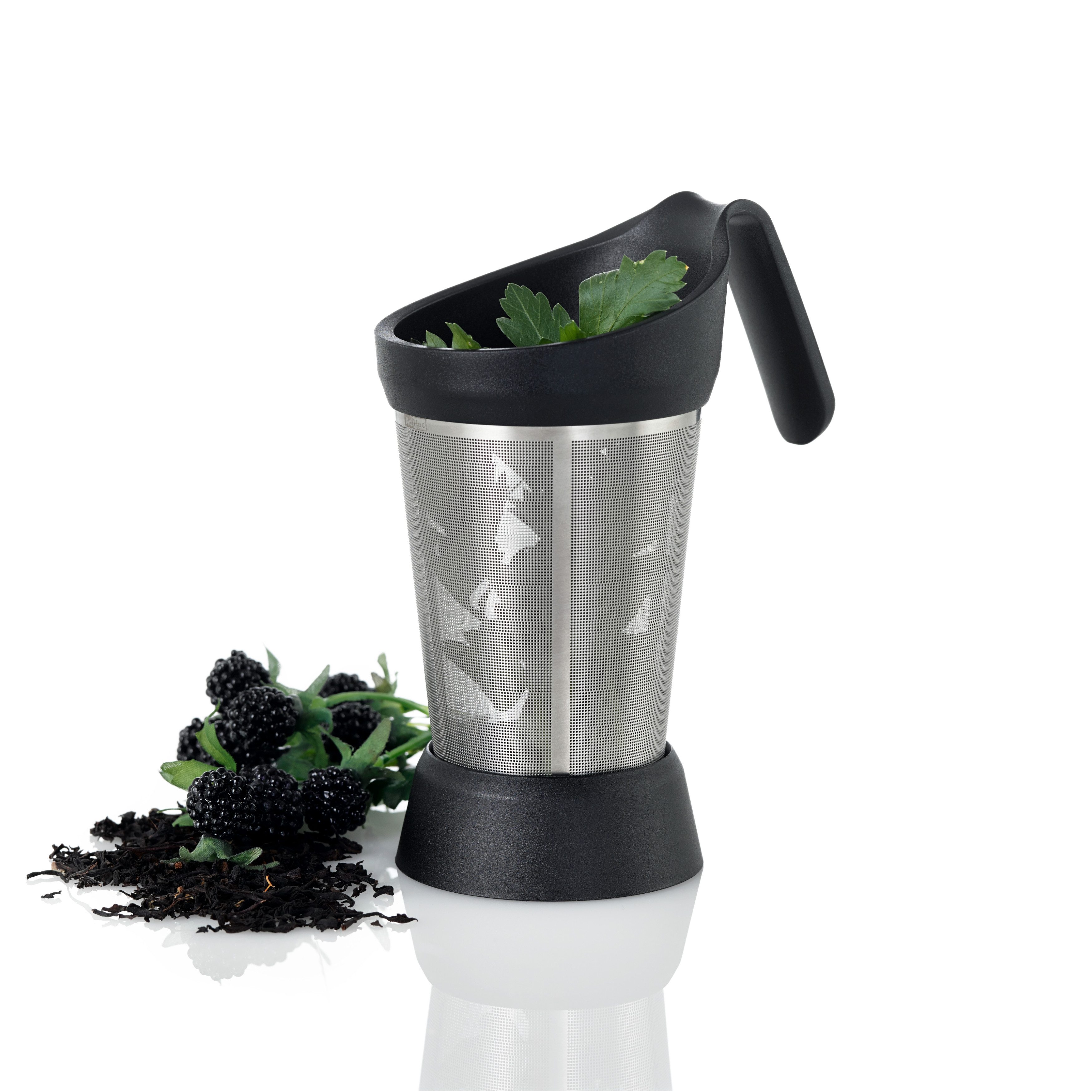 AdHoc Teesieb Grantea, Edelstahl, Kunststoff, auch für großblättrigen Tee