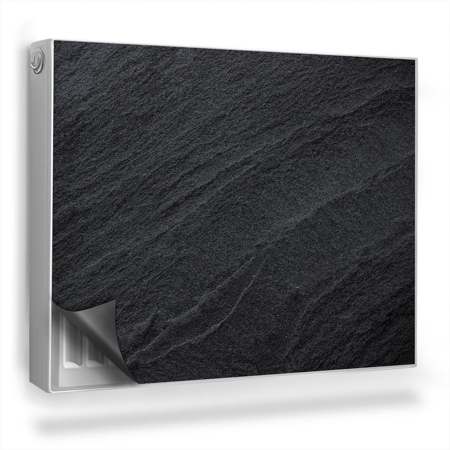 Decormat Magnetfolie Magnetische Heizkörpermatte mit Motiv für dekorative Heizkörper, Dunkler Sand, Grau
