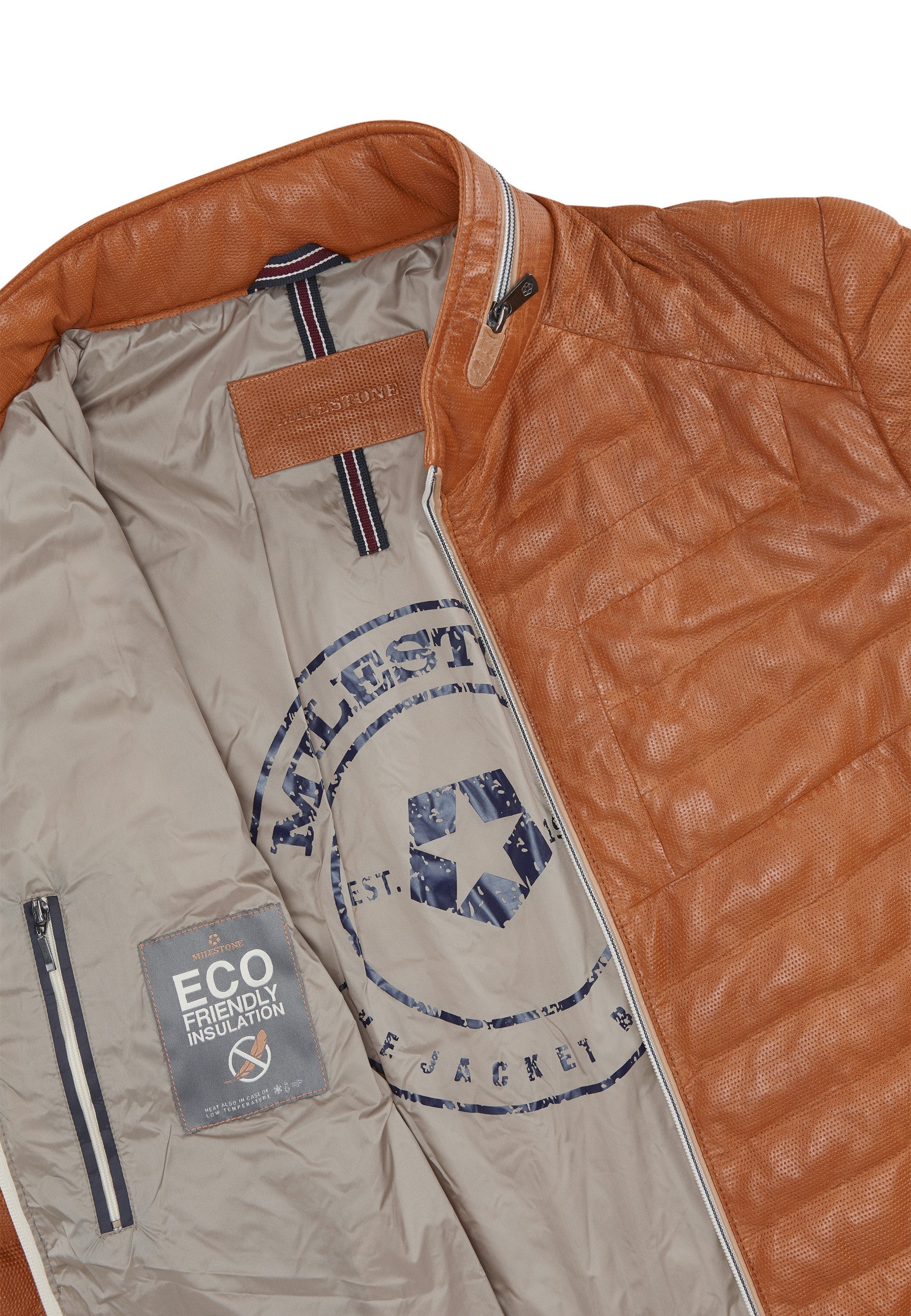 Milestone Steppjacke MSMalik Herren Übergangsjacke Jacke gesteppt normale Passform