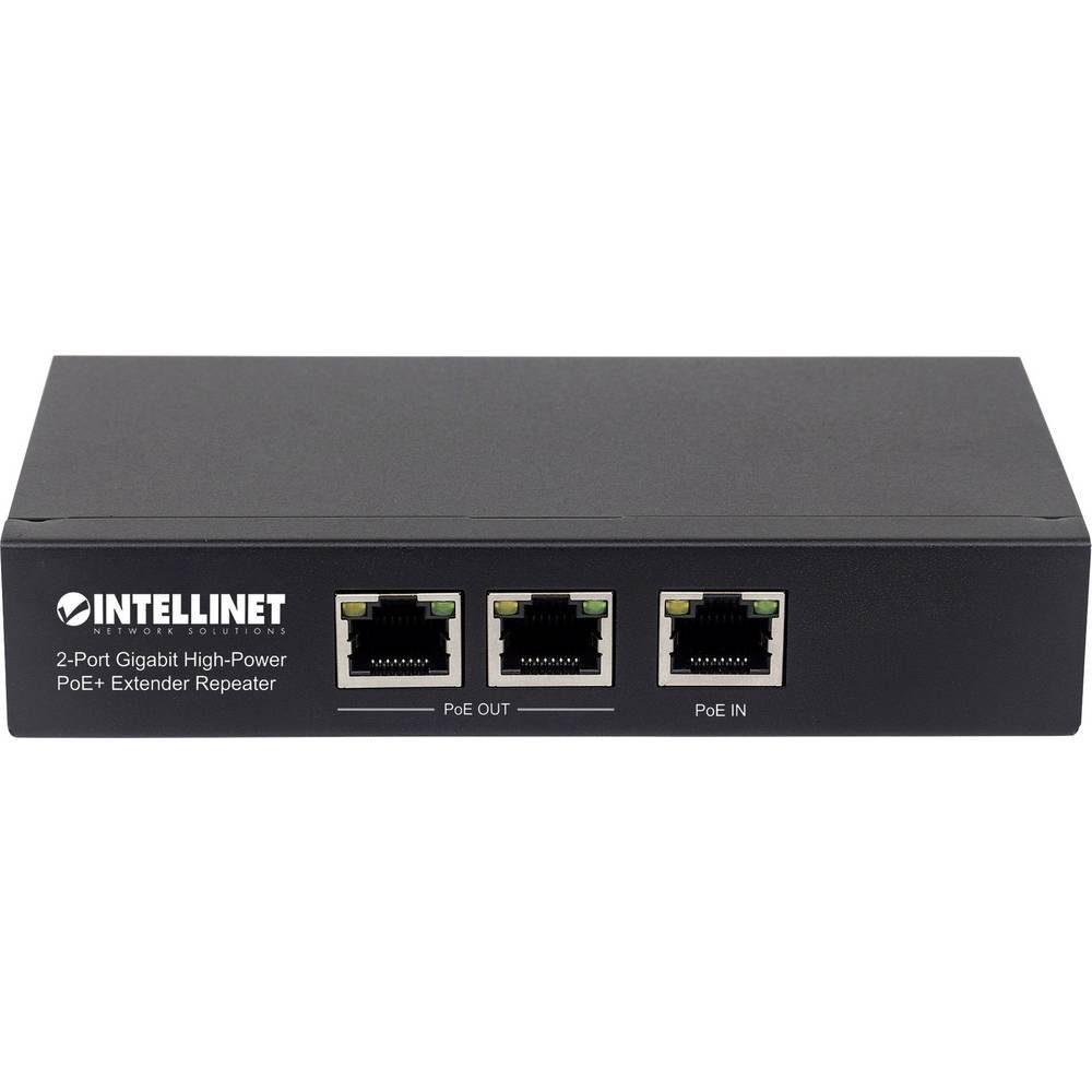Intellinet 2-Port Gigabit High-Power PoE+ Extender IEEE 802.3at/af 561266 Netzwerk-Switch