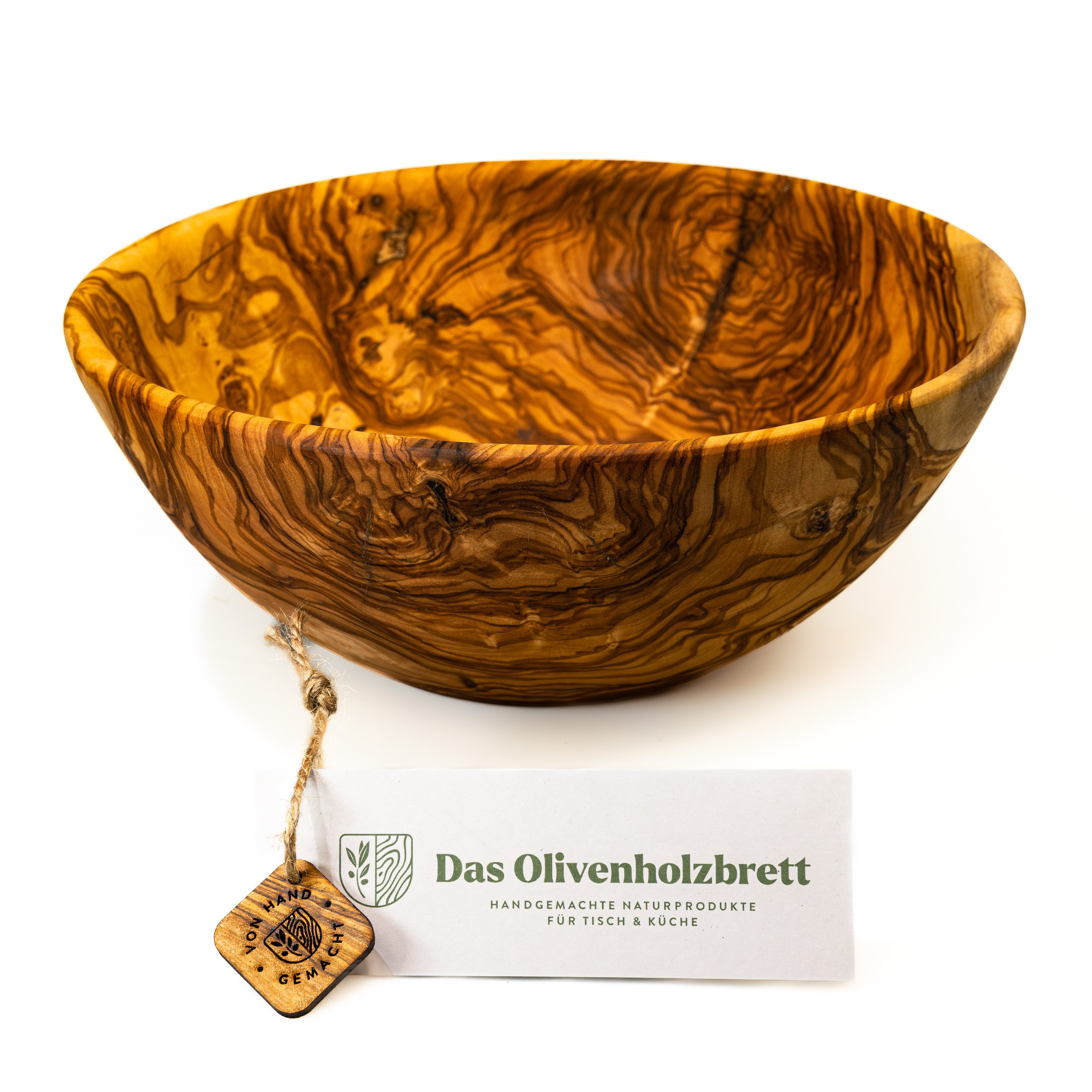 dasOlivenholzbrett Salatschüssel Salatschale aus Olivenholz