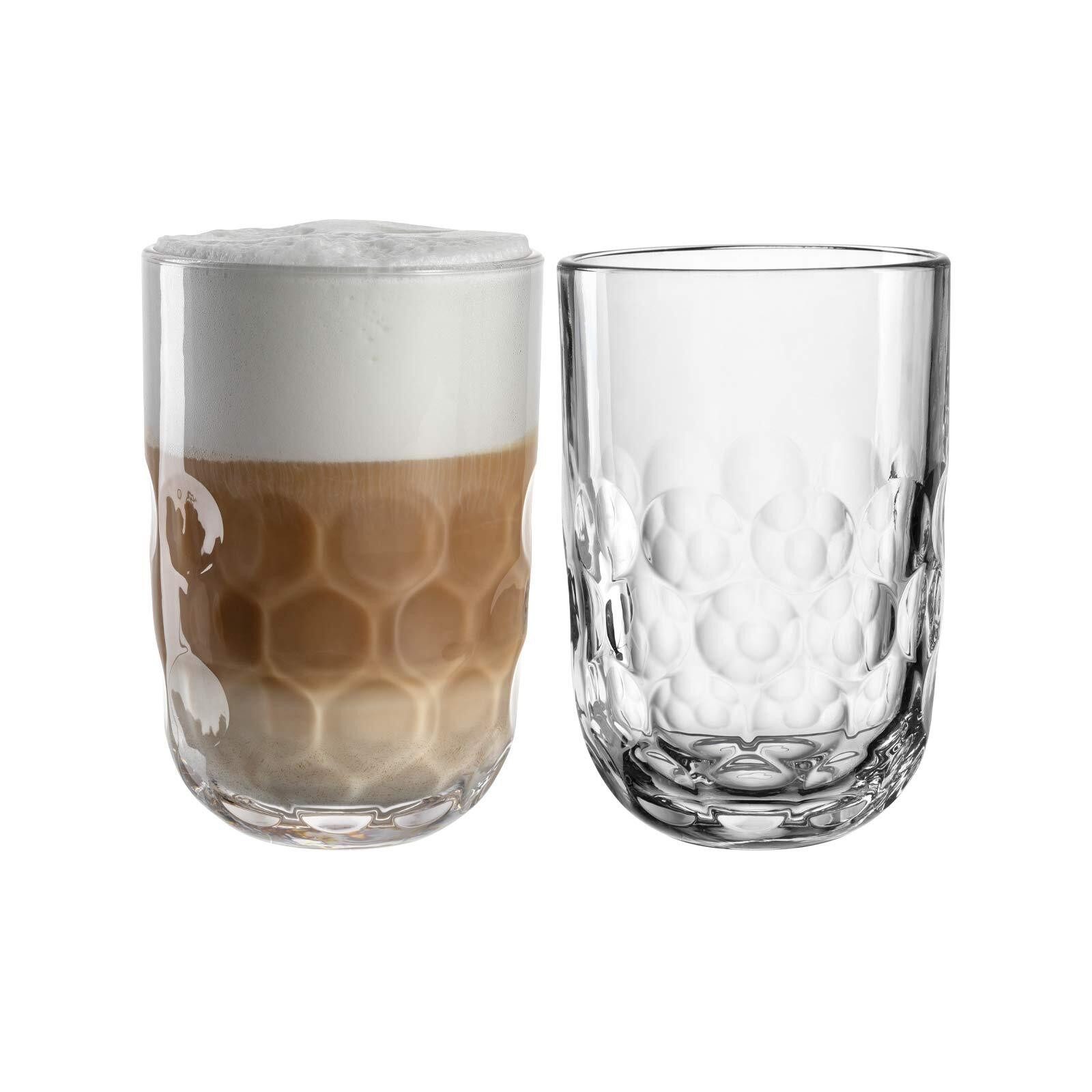 Latte-Macchiato-Glas Gocce Latte Macchiato Gläser (1) 390 ml 2er Set