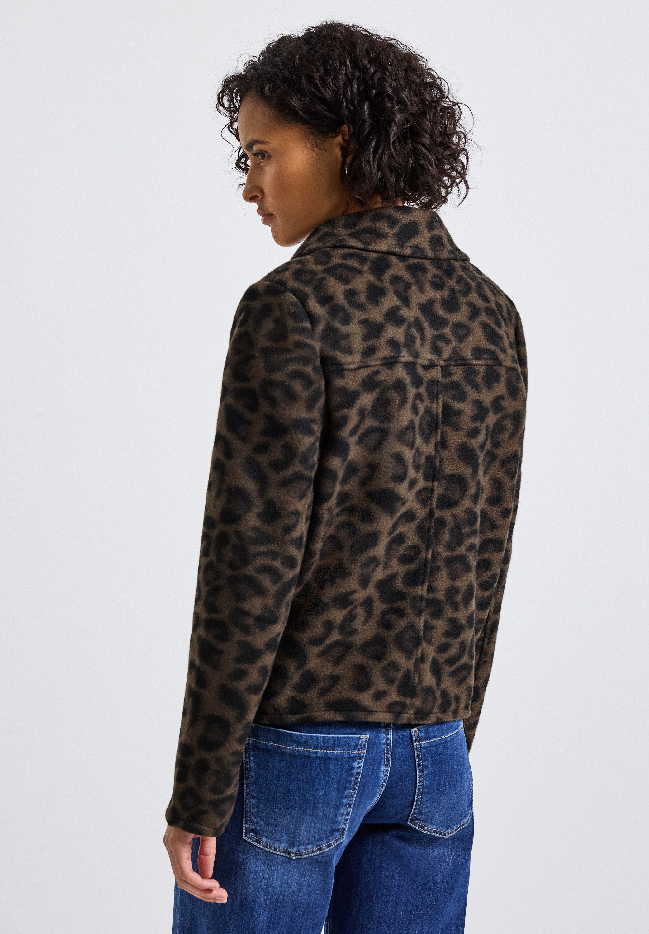 STREET ONE Trenchcoat mit allover Leoprint